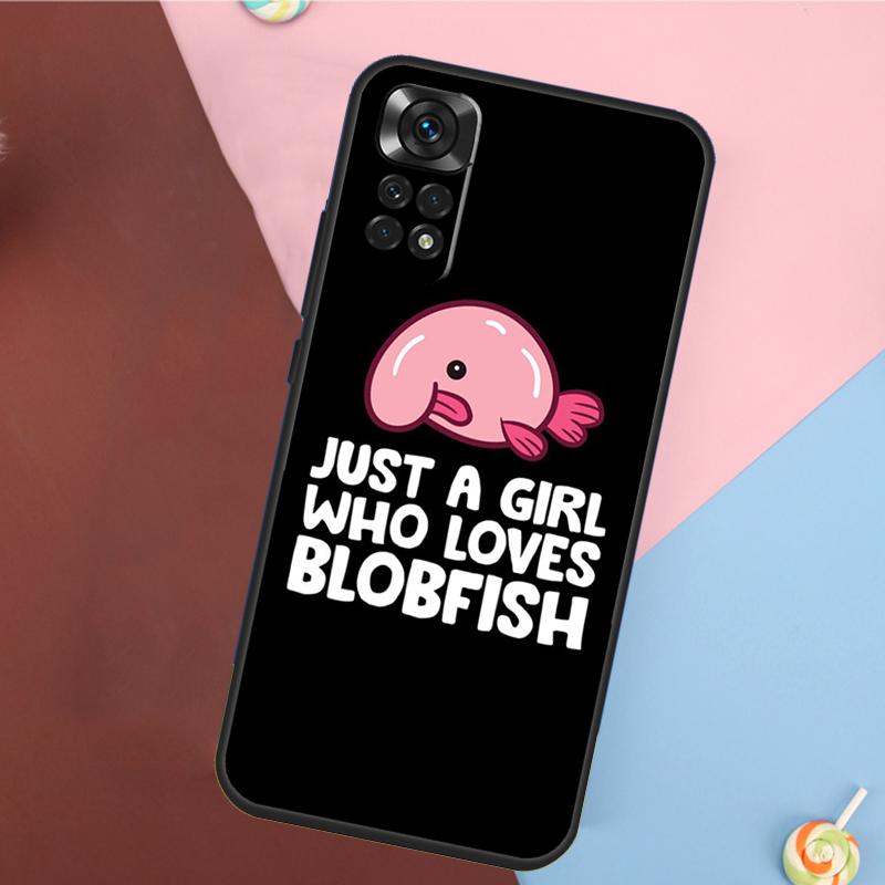 Cute Blobfish Cover For Xiaomi Redmi Note 13 Pro 14 12 11 9 10 9S 10S 11S 12S Redmi 10C 12C 13C 14C Case