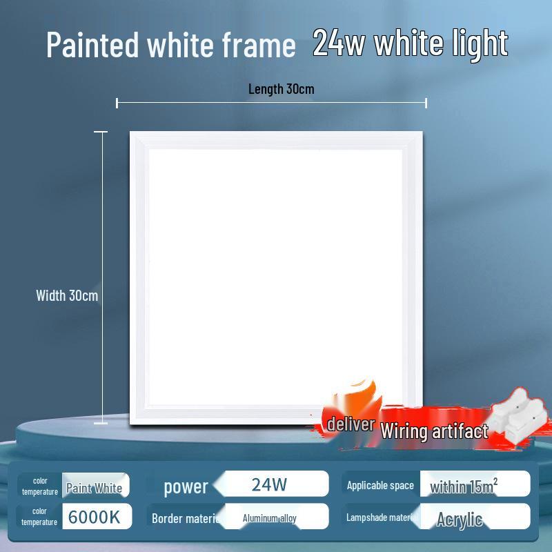 Aluminum Recessed Ceiling Light Panel for Kitchen & Bathroom