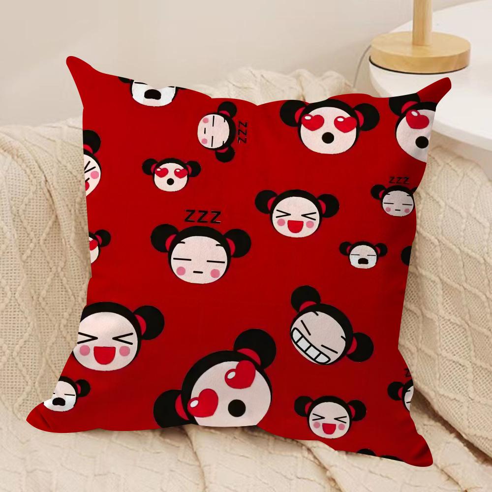 European PPuccas Cushion Cover Soft Plush Throw Pillow Cover DoubleSided Decorative Cushion Case Sofa Bedroom Home Decor