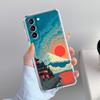 Phone Case For Samsung Galaxy S26 S25 S24 S23 S22 Ultra S20 S21 FE 5G Plus Soft Clear Cover Japanese Style Art Japan