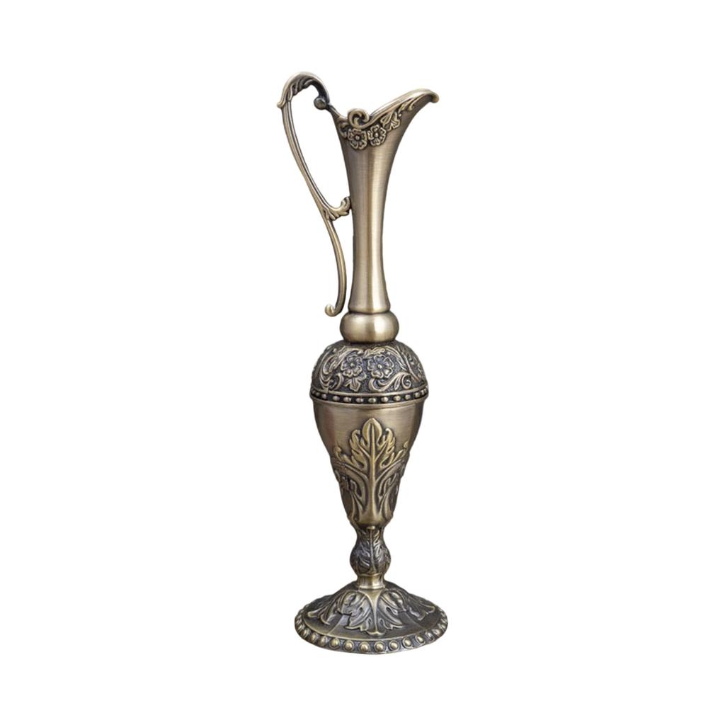 Minimalists Metal Vases European Vintage Embossed Flower Container For Florals Arrangements Centerpieces Decoration
