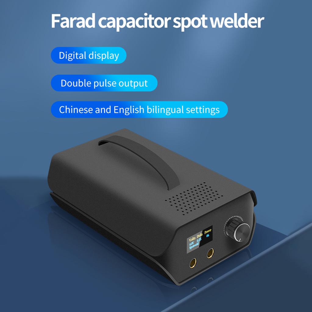 Spot Welder, Portable Farad Capacitor Battery Spot Welder with 120 Gear Adjustable Power Digital Screen, Household Spot