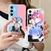 ReZero Rem Ram Clear Mobile Phone Case for Samsung Galaxy S25 S24 S23 S22 S21Plus FE Ultra Colorful Cover