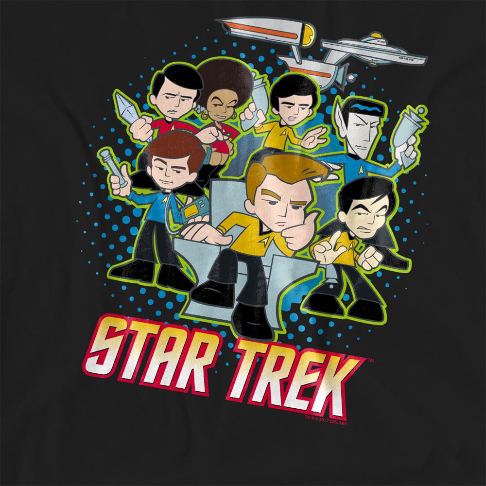 STAR TREK Womens/Ladies Quogs Quogs Collage T-Shirt