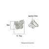 S999 Sterling Silver Butterfly Clasp Pendant - Chinese Style DIY Jewelry Accessory for Bracelets & Necklaces