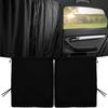 Car Privacy Curtains Universal Car Divider Curtain Between Rear Seat Blackout Car Sun Shades Side Window Covers Car Accessories