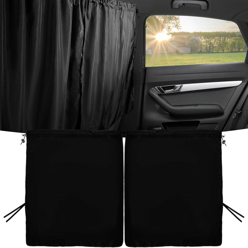 Car Privacy Curtains Universal Car Divider Curtain Between Rear Seat Blackout Car Sun Shades Side Window Covers Car Accessories
