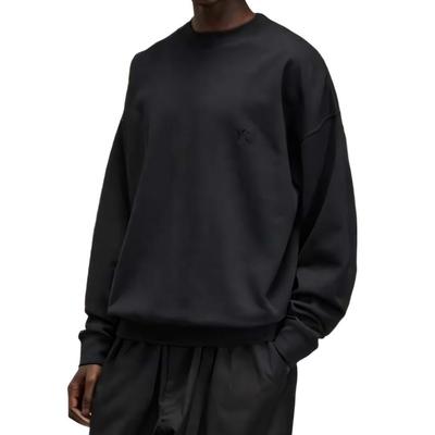 adidas Współpraca X Y-3 Bluza z francuskiej frotte Wygodna Miękka Wszechstronna Męski sweter Czarny JN4926