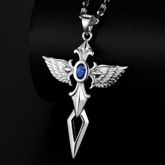 Ожерелье уличная мужская ангельская подвеска с крестом, модный кулон с дьяволом, мужская универсальная личность, простая тенденция
