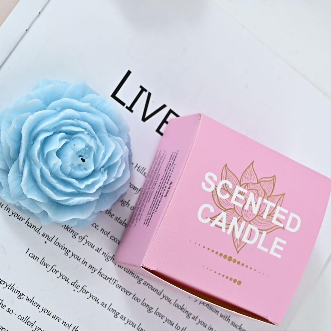 Peony Scented Flower-Shaped Candle Party Favor Gift for Mother s & Women s Day