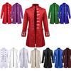 Mens Medieval Jacquard Long Coat Vintage Court Style Halloween Party Cosplay Costume