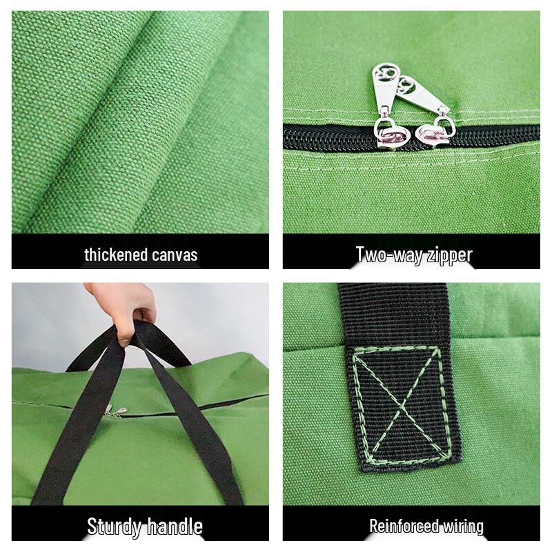 Extra Large Thick Canvas Laundry Linen Bag with Zipper