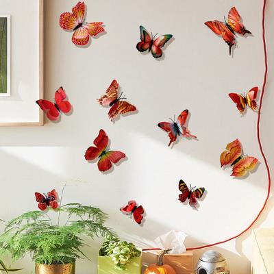 12Pcs Useful Butterfly Wall Sticker Waterproof Art Decor 3D