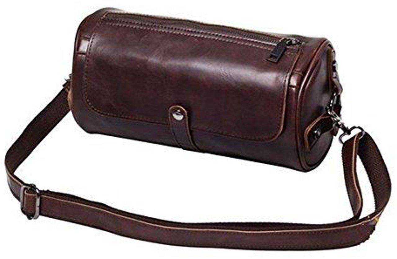 

HAPPY Antique Leather Design Shoulder Bag for Men and Women, Body Bag, Pouch, Compact, Crossbody Bag (Antique Black)
