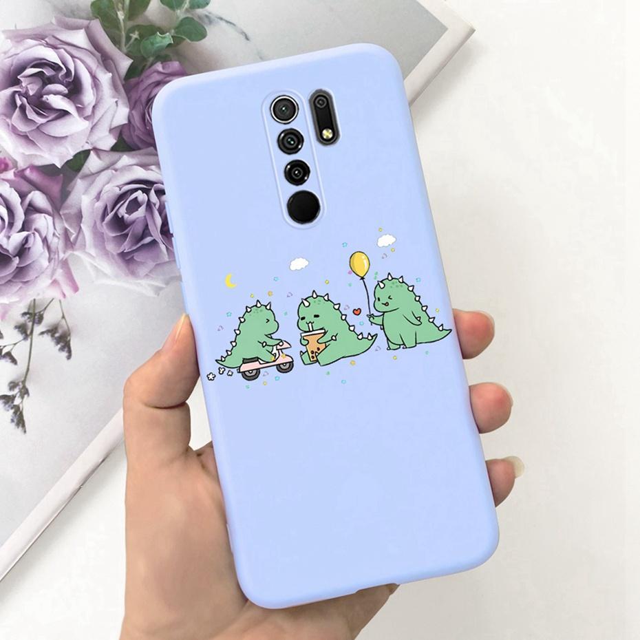 For Xiaomi Redmi 9 Cute Animal Cartoon Phone Case For Redmi 9 Prime Redmi9 China Version Candy Color Soft Silicon TPU Back Cover