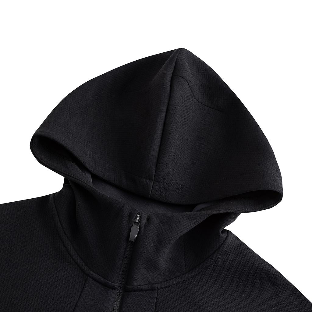 Anta Training Series Knitted Sports Jacket Men Jackets Basic-Black 152617701S-4