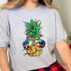 Christmas Pineapple T Shirt Funny Lover Family Vintage Washed Comfortable Breathable Streetwear Graphic Designer Clothes Homme