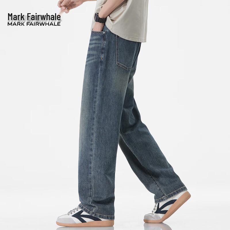 Mark Fairwhale Men's Loose Straight-Leg Jeans