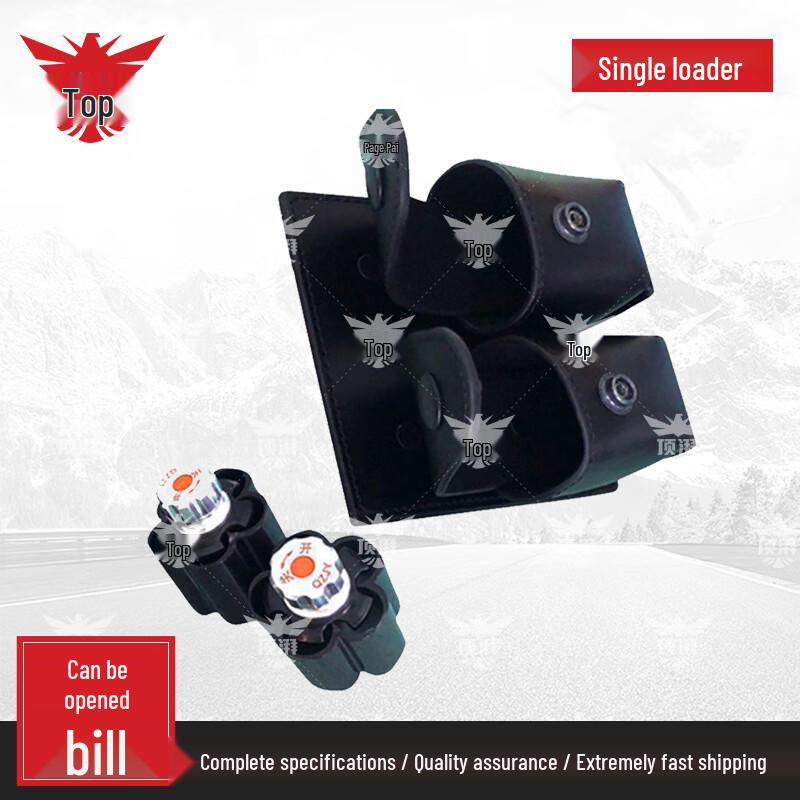 Dingpai 10mm Revolver Speedloader with Cowhide Pouch