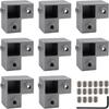 25mm Square Tube 3 Way Aluminum Connector for DIY Projects and Furniture Frame Building with Sturdy Alloy Material