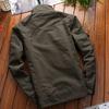 Autumn Multi-pocket Tooling Jacket Men's Middle-aged and Young Adult Large-size Casual Outdoor Military Jacket Thin