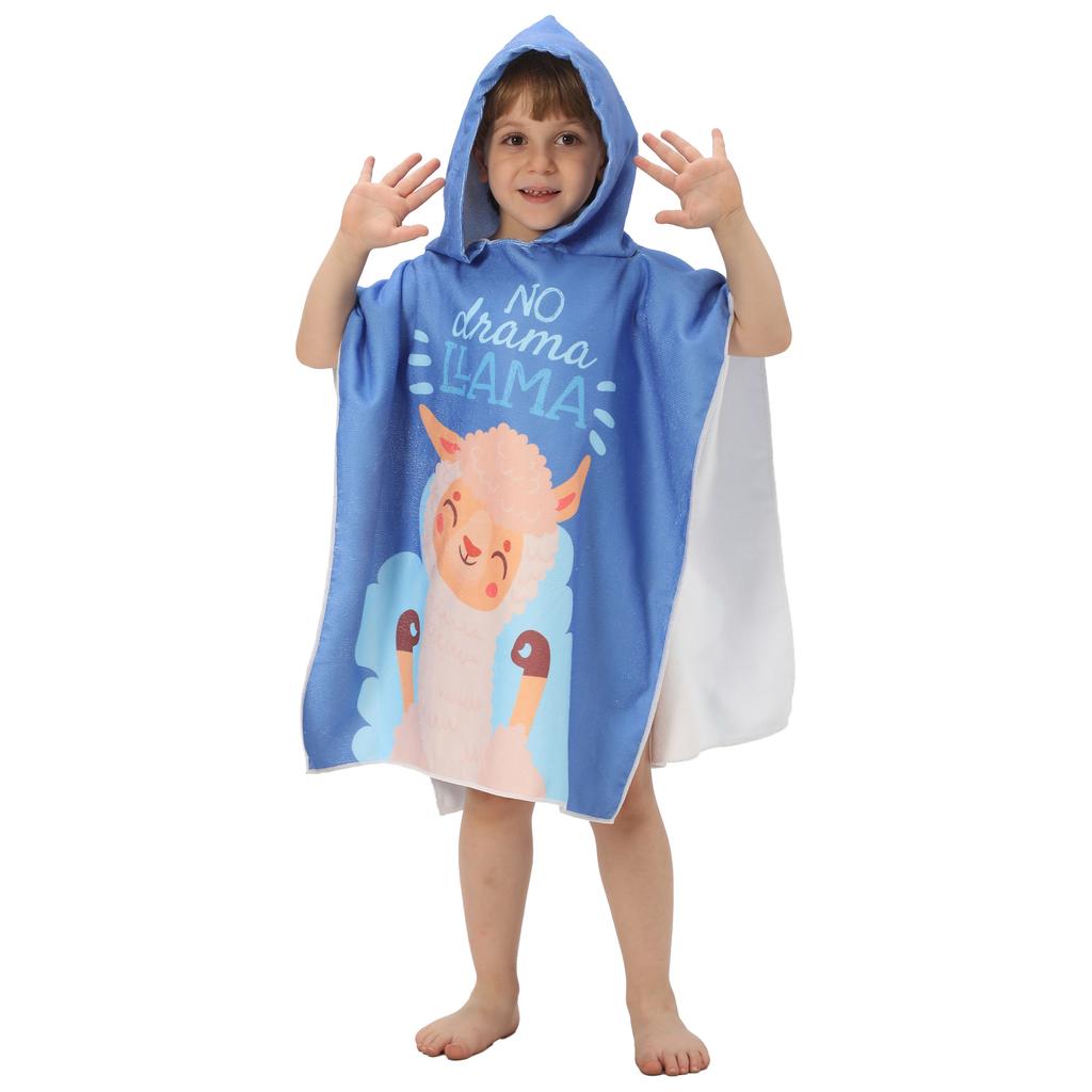 Prinzessin Dinosaurier Kinder Kapuzenbadetuch Mikrofaser Jungen Mädchen Strandtücher Meer Surfen Schnelltrocknend Surfponcho Bademantel Kind Anime