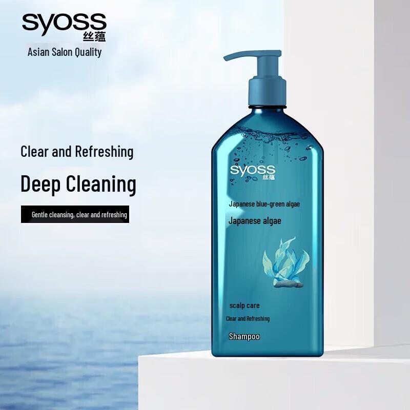 Syoss Clear & Refreshing Blue Algae Shampoo, 680ml
