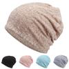 Solid Color Gauze Pile Cap Elastic Hood Cover Cap Casual Bucket Hat  For Men Women