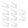 10 Pcs Shoe Slots Organizer Adjustable Transparent Double Layer Stack Shoe Rack for Home Dormitory Transparent White