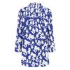 Women's Casual Fashion Printed Long-sleeved Mid-length Cardigan Jacket
