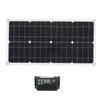 250W Monocrystalline Solar Panel Kit with 10A Charge Controller Dual USB Ports for RV Car Boat Battery Charging