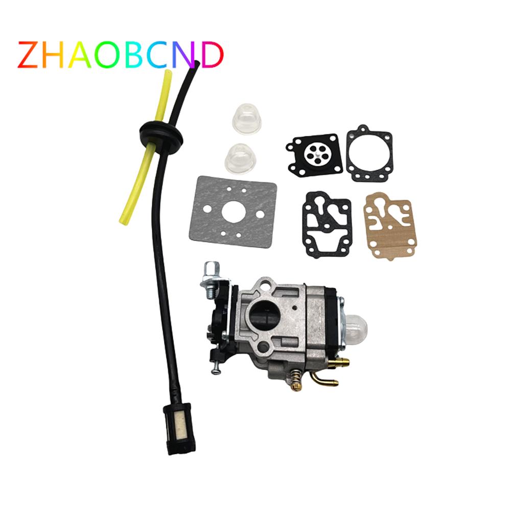 15mm Carburetor Kit For 43CC 52CC 47CC 49CC Brush Cutter with Seal Hose Petrol Filter Spark Plug For CG430 CG520 BC430 BC520 Carburetors Jets 1