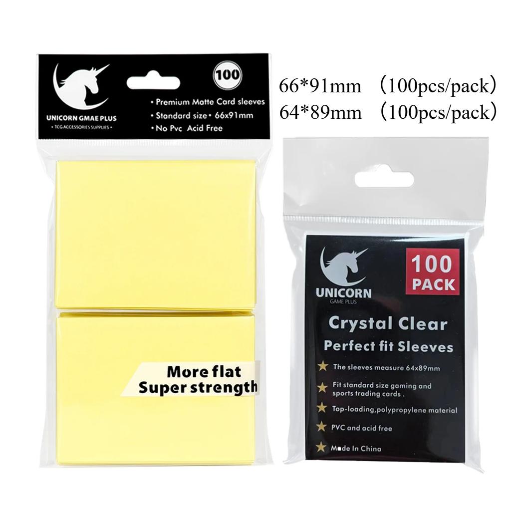 200 PEZZI Buste Standard per Carte da Gioco Carte Collezionabili Buste Doppia Strato Opache per Pokemon MTG Baseball Sport Card Gioco da Tavolo
