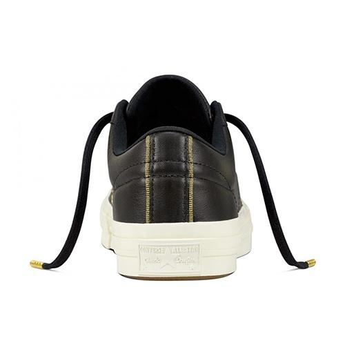 Converse One Star OX Shoes 'Black/White' Leather Men's 159701C
