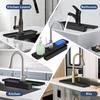 Foldable Faucet Drainer Rack Kitchen Sink Splash Proof Storage Holders For Sponge Drain Rack Bathroom Countertop Protector Mat