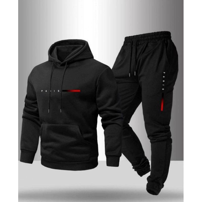 2025 Men's Hoodie & Joggers Set: Printed Logo, Loose Fit, Long Sleeve