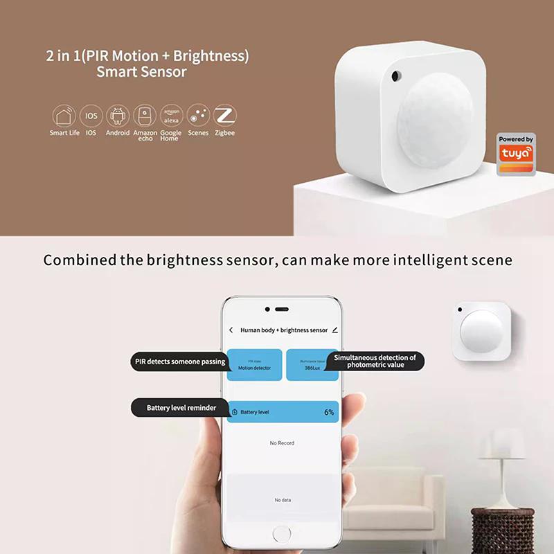 Wireless Smart Sensor Portable Tiny Temperature Humidity Monitor Compatible With Home Assistant