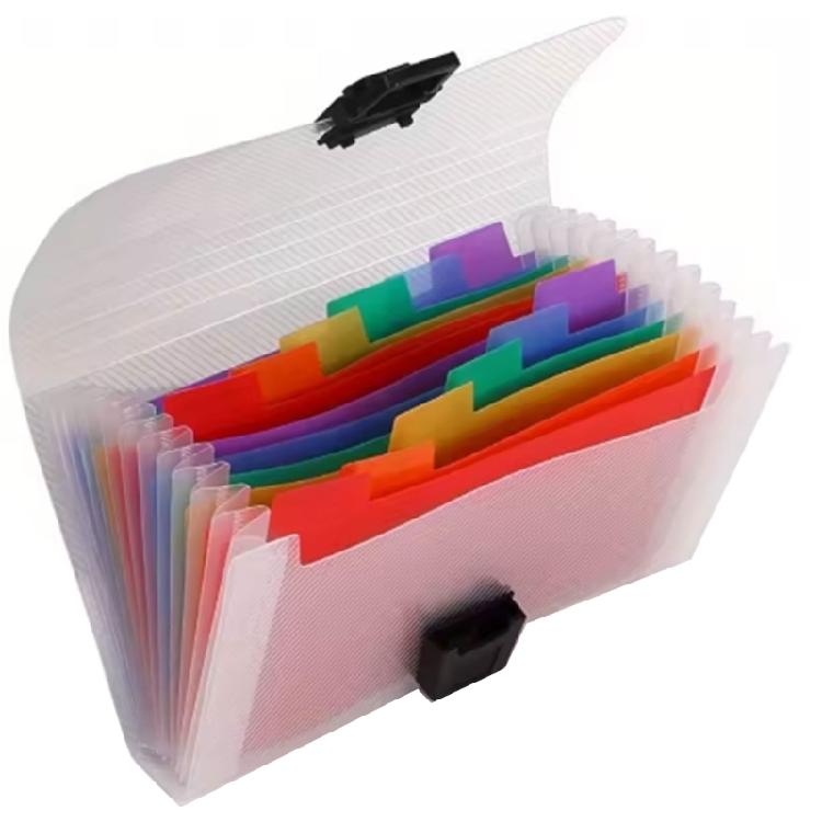 3Pcs Efficient Document Sorter 13-Pocket Design A6 File Organiser Box Compact for Backpack Easy Carry Item