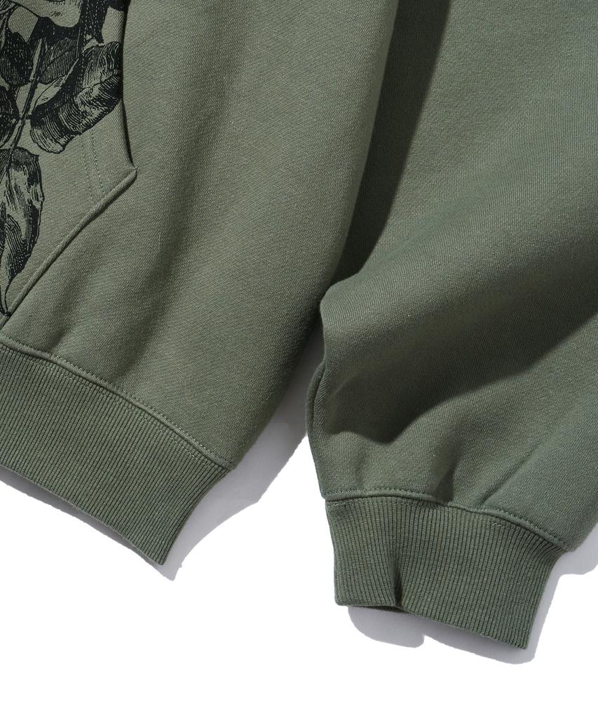 Patch Graphics Hoodie - Khaki