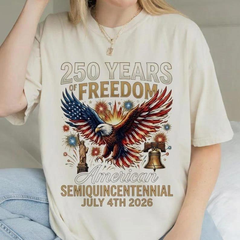 250 Years Independence Day Shirt 250th Anniversary America Patriotic Tee XXXL