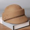 New Fashion Personality European Merino Wool Temperament Elegant Cap Women's Autumn and Winter Versatile Retro Hat
