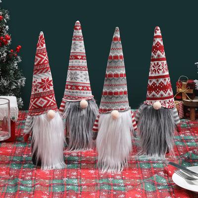 Christmas Wine Bottle Cap European And American Style Knitted Cap Wine Bottle Cover Home Holiday Decorations Window Party Dress Up