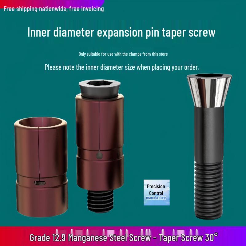 

Inner Diameter Chuck Rivet Expansion Pin with Tapered Hand Grip Tapered Screw M3