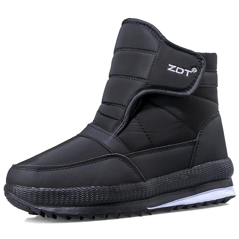 Thickened Warm Couple Large Cotton Shoes Velvet Casual Short Tube Men's and Women's Large Size Non-slip Snow Boots