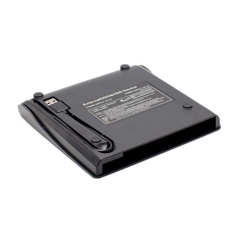 USB-C & USB Dual Interface CD/DVD Drive for Laptop/Desktop with Brushed Finish