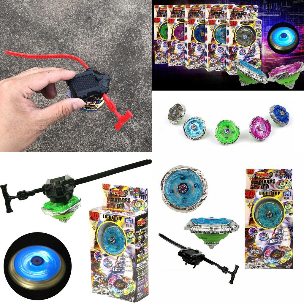 Premium Quality 4d/6d Metal Fusion Masters Beyblade With Led Light Top And Launcher