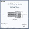 1" Hexagonal Barb Connector, 304 Stainless Steel for Water Pipe Hose, 316 Male Thread Plug