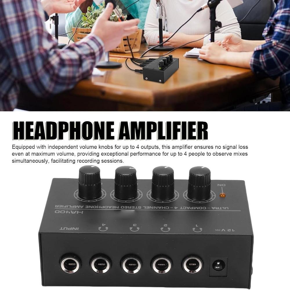 Independent Volume Control Headphone Amplifier 4 Channel 4 Channel Amplifier For Guitar