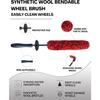11Pcs Wheel Tire Cleaning Car Detailing Rim Brush Kit, Including Bendable Wheel Woolies Soft Wash Tool, Wheel Wash Brush Cleaning and Tire Brush,