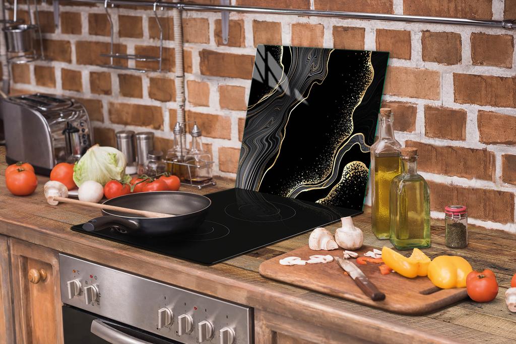 TÁBUA DE CORTAR DE VIDRO 52x40 MÁRMORE
